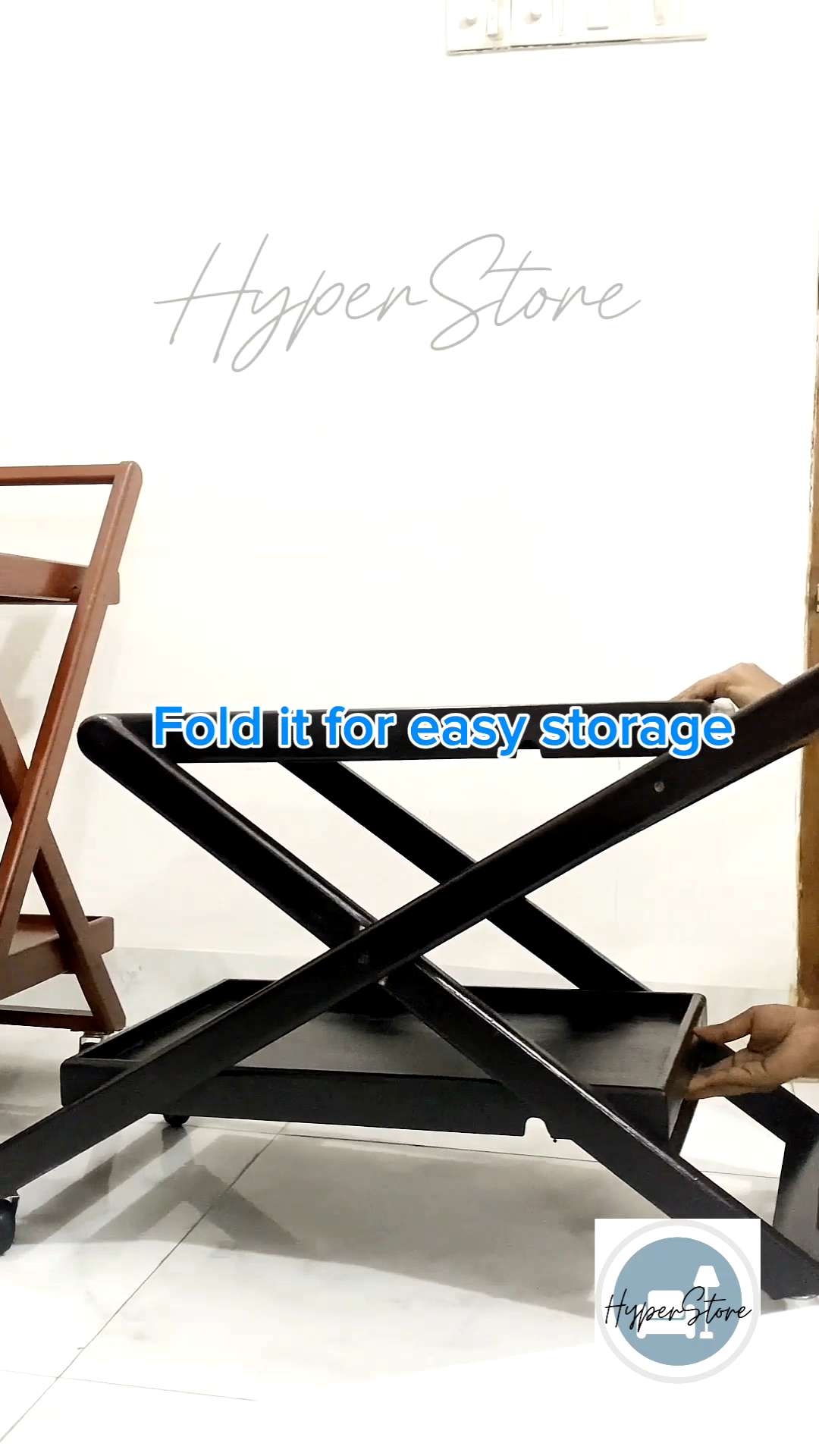 Foldable Tea Trolley/ Tea Trolley/ Tea Trolley with easy storage