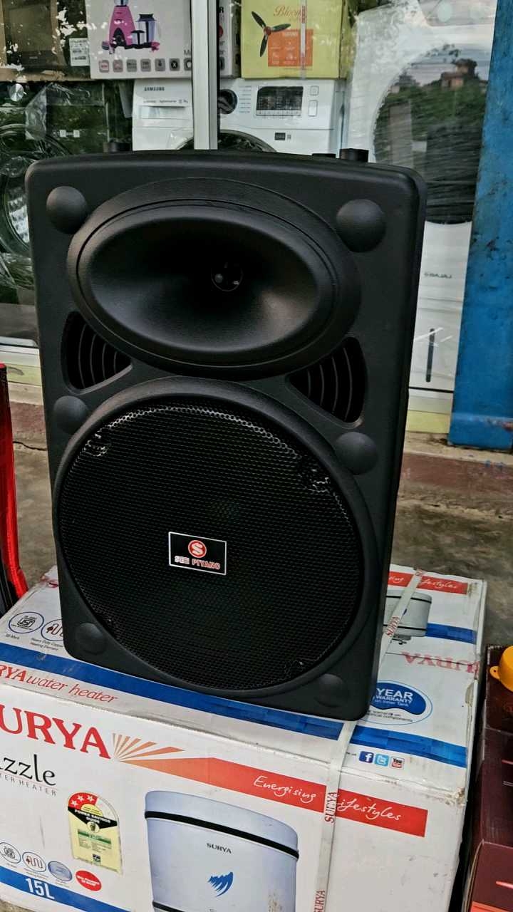 See Piyano 12 " Trolley Speaker With Two Wireless Mics