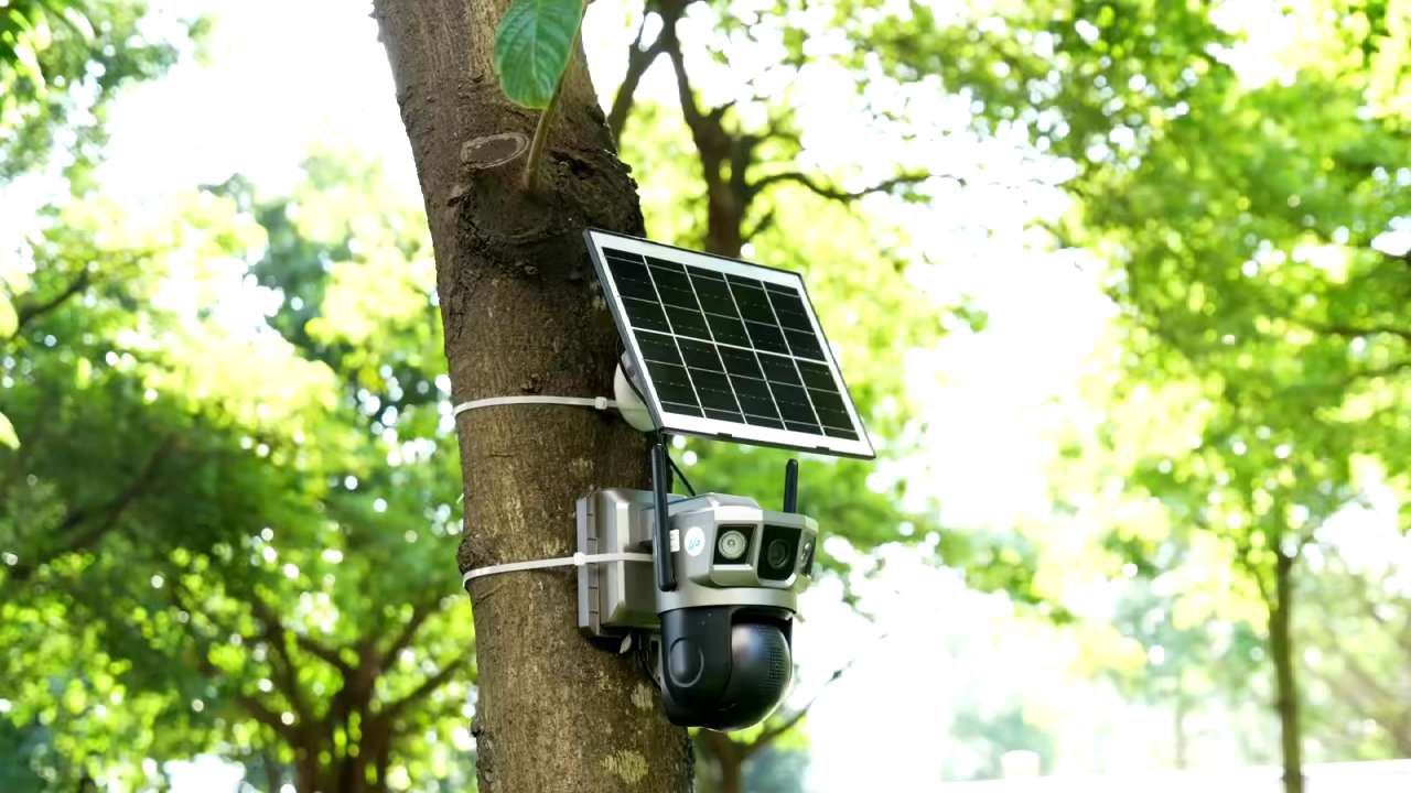 Solar Camera 4G Sim Outdoor Dual Lens 3 view WiFi 8MP 4K IP Camara Solar Panel CCTV

Security Built in Battery PIR Cam V380