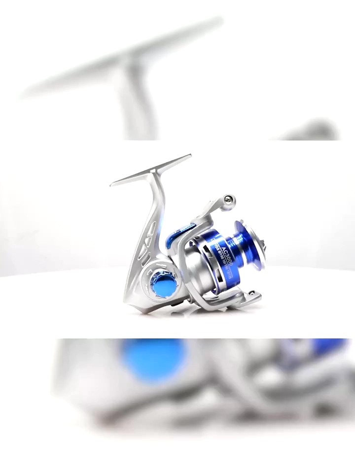 BILLINGS AC1000-7000 Series Spinning Reel - 10kg Max Drag, 5.2:1 Gear Ratio, Aluminum Alloy, Ideal for Freshwater & Saltwater Fishing