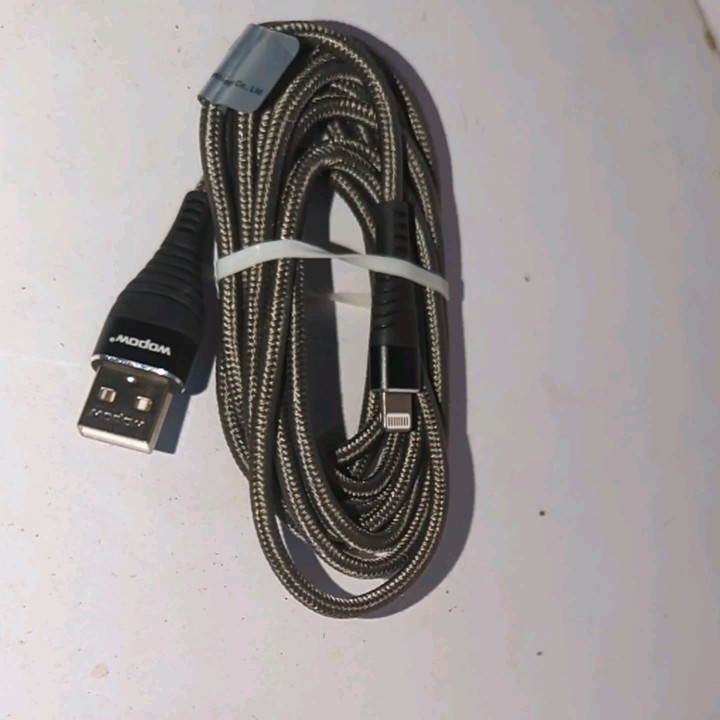 Wopow USB Cable for iPhone 8 7 6 6s X Alloy Nylon Braid Fast USB Charging Cable for iPhone X 10 SE 5 5s for iPhone charger