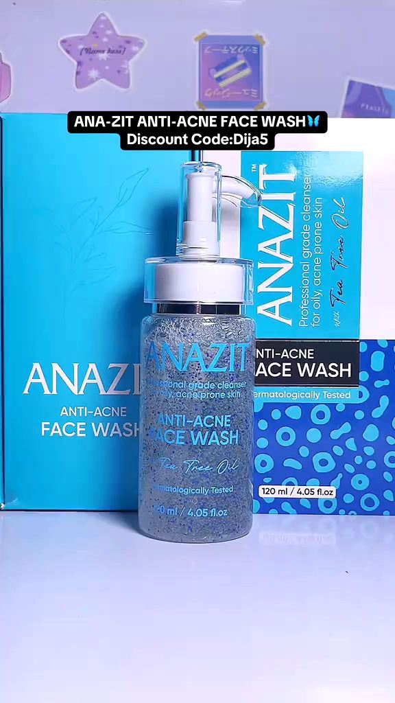 Anazit Anti-Acne Face Wash 120ml | Alpha Arbutin Broad Spectrum Formula | Ces-Vi Dark Spot Treatment | Glutathione + Kojic Acid + Hyaluronic Acid for Enhanced Radiance | Best Face Wash for Girls | Fades Dark Spots & Pimples | Cesvi facewash  | Bbl Derma