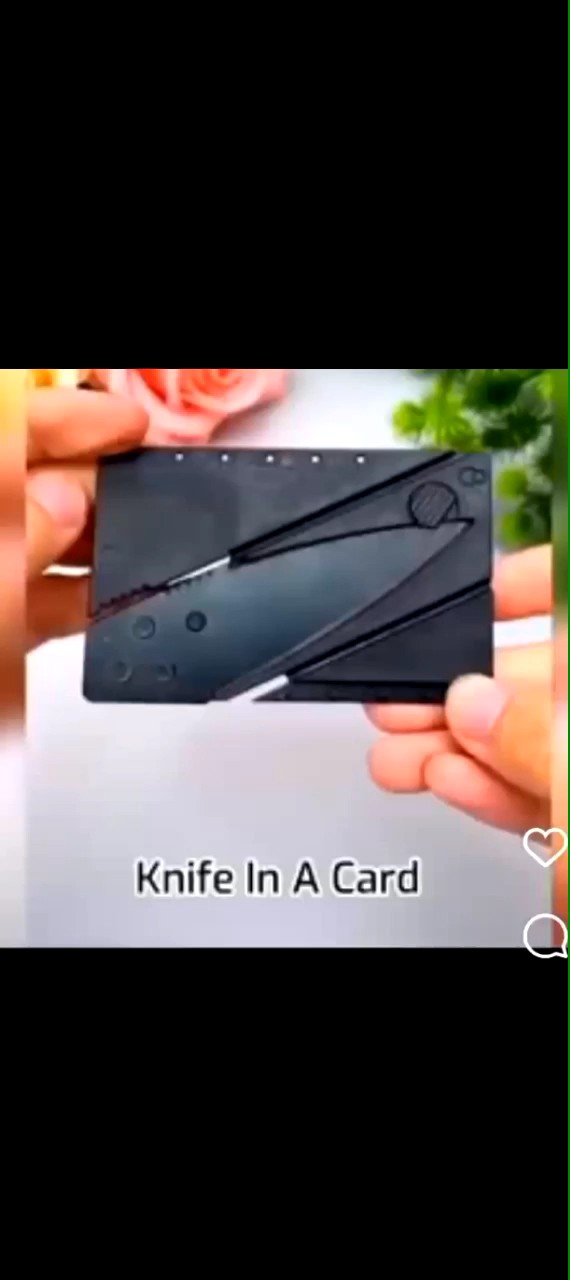 Credit card style folding pocket knife available now