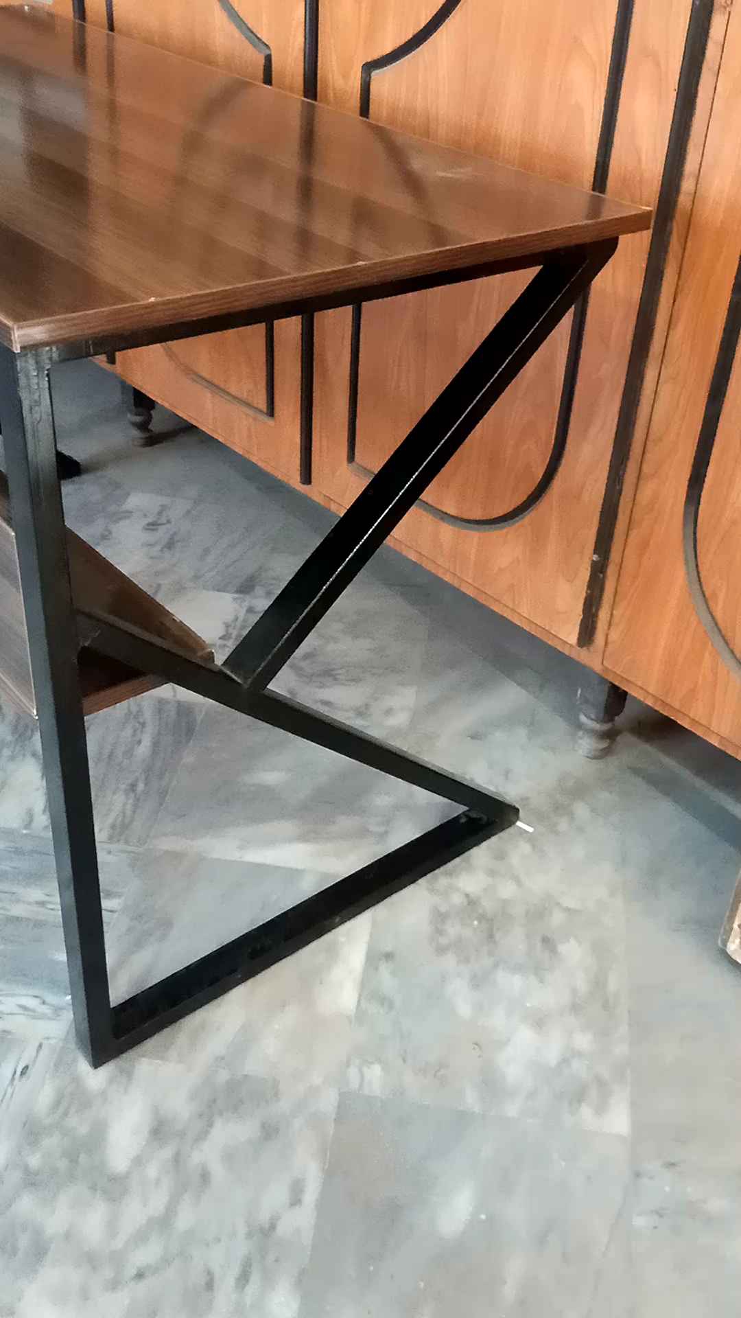 ARTSOLE 48-Inch Heavy Duty Computer Desk | Gaming & Office Table | Waterproof Wooden Top | Metal Frame with Bookshelf | Study & Workstation Table