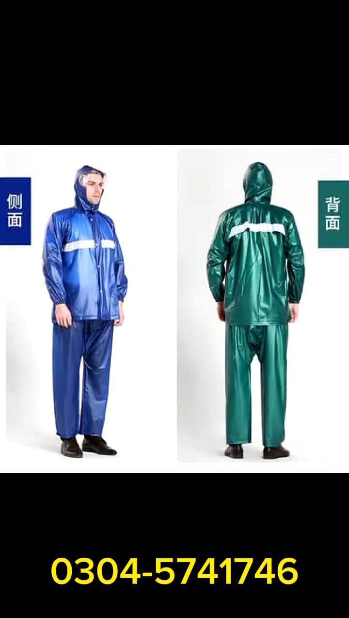 PVC Rubber Raincoat Barsati Full Waterproof With 1080G Weight China Made