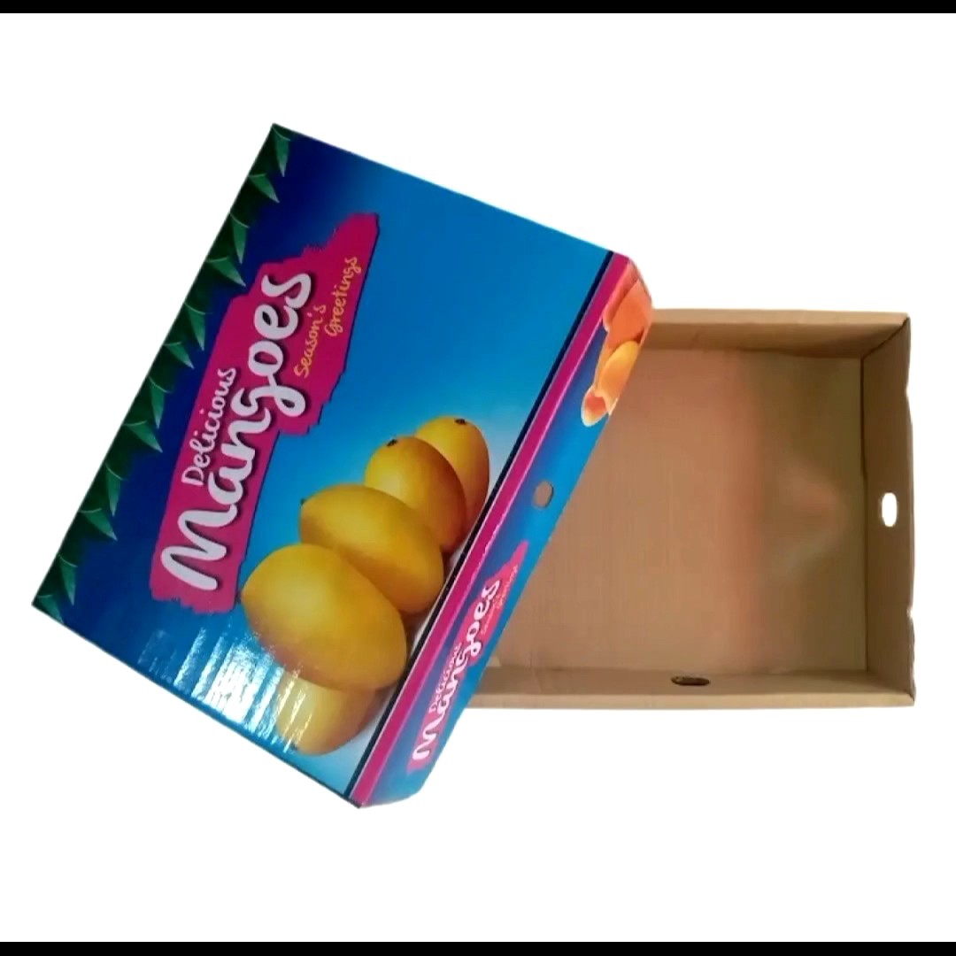 mango box graphics designing and printing 5 kg (Pack of 10 box)