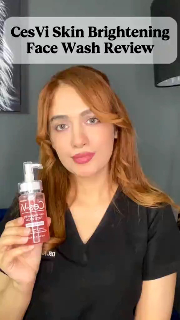 Ces Vi Skin Brightening FaceWash | Ces-Vi Skin Brightening Face Wash 120ml – 100% Original Glow-Enhancing, Deep Cleansing |  Best Brightening Face Wash | Face Wash for Glowing Skin | Face Cleanser for Oily Skin | ces vi facewash | cas v facewash