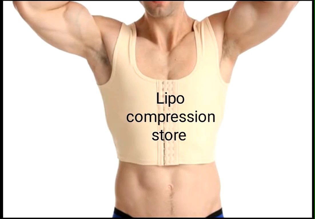 Compression Vest for Gynecomastia Treatment Male Chest Flattening Compression Garment for Male Chest Reduction