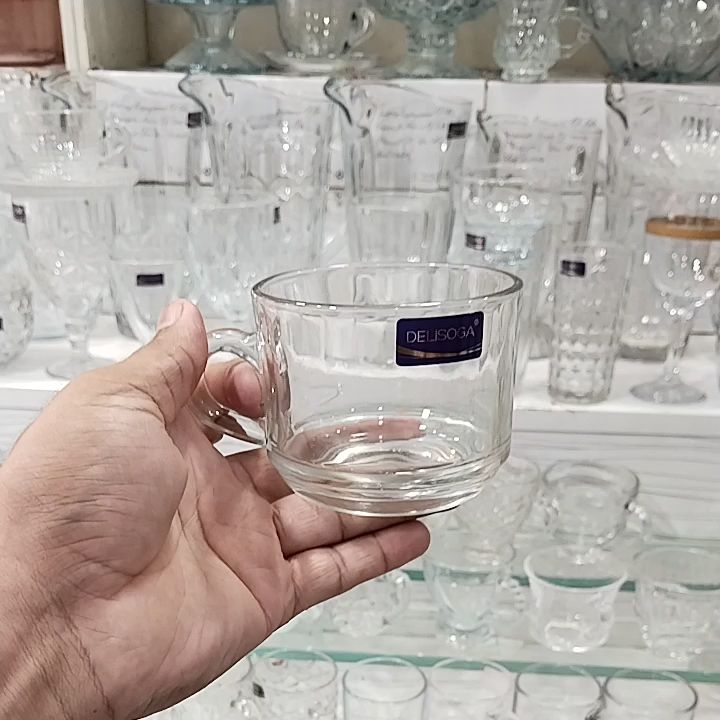 high quality clear glass tea cups microwave oven safe