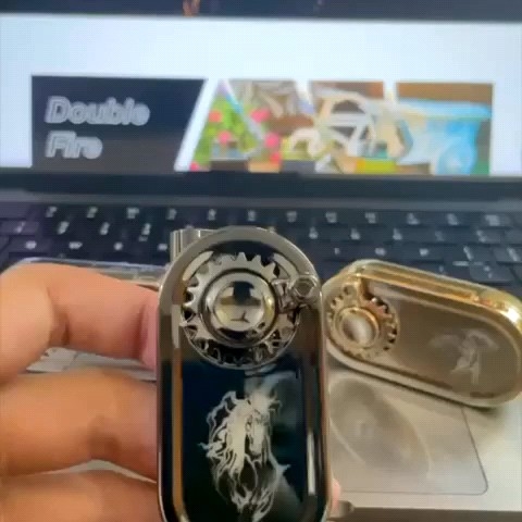 Fidget Spinner Gas Lighter | Lighter for Camping | Can be used for Lightning Stove | Refillable Lighter | Gifts for men.