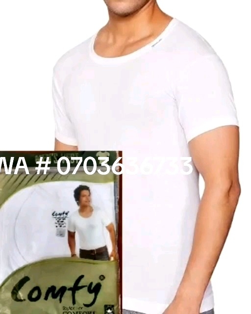 Comfy Sleeve White Cotton Men Vest