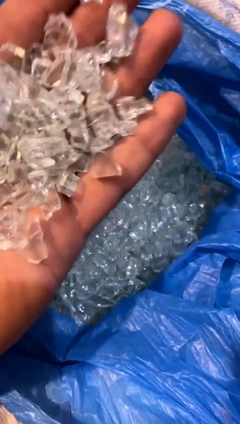 Transparent Fire glass for Resin art or Broken Crush Glass for Epoxy Resin work