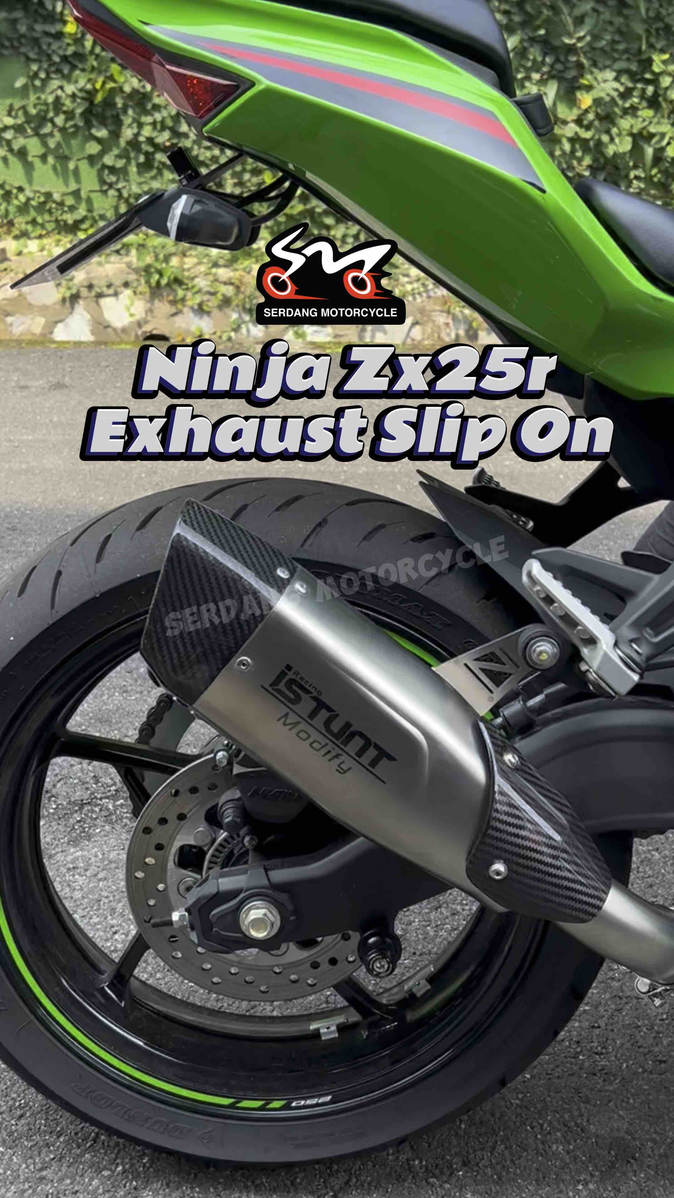Istunt Kawasaki ZX25R ZX-25R Exhaust Pipe Slip On With