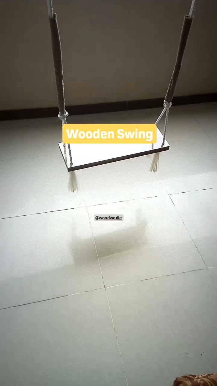 Wooden Swing with Velvet Rope cover | Daraz.pk