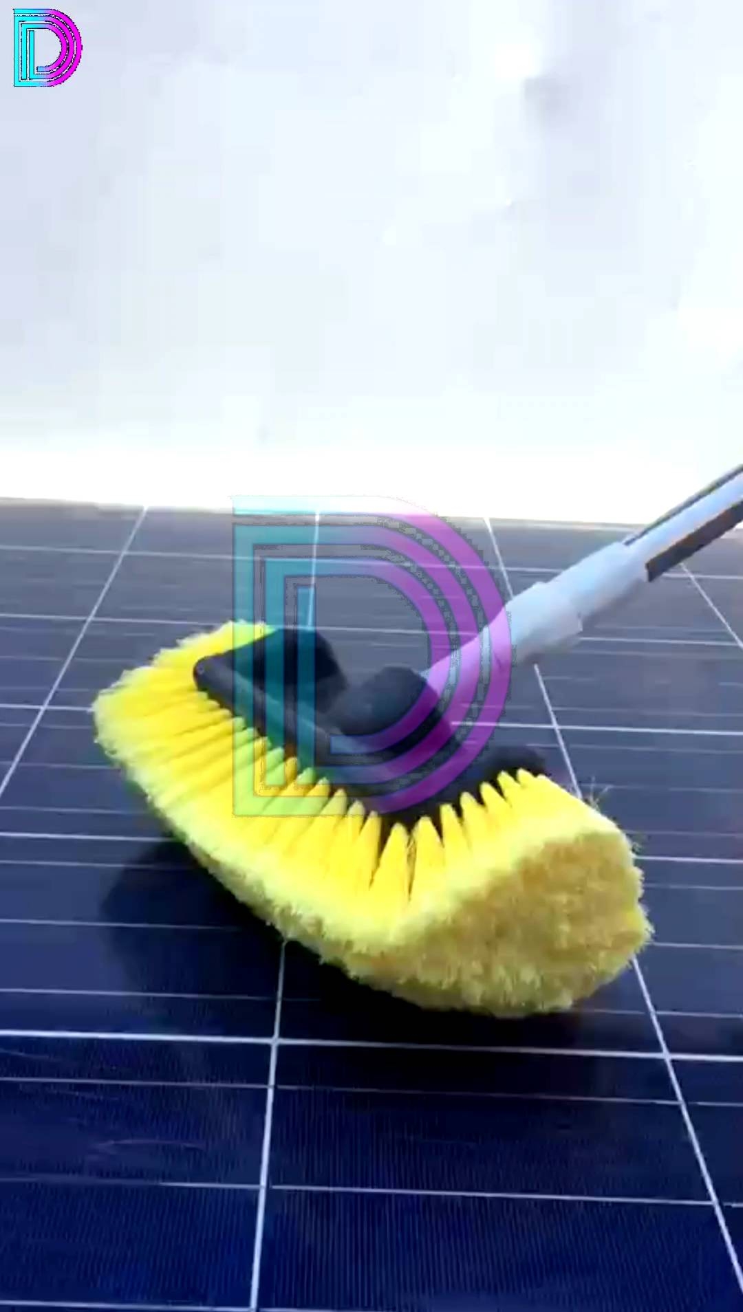 Solar Panel Cleaning Brush with Water Flow System Stainless Steel ...