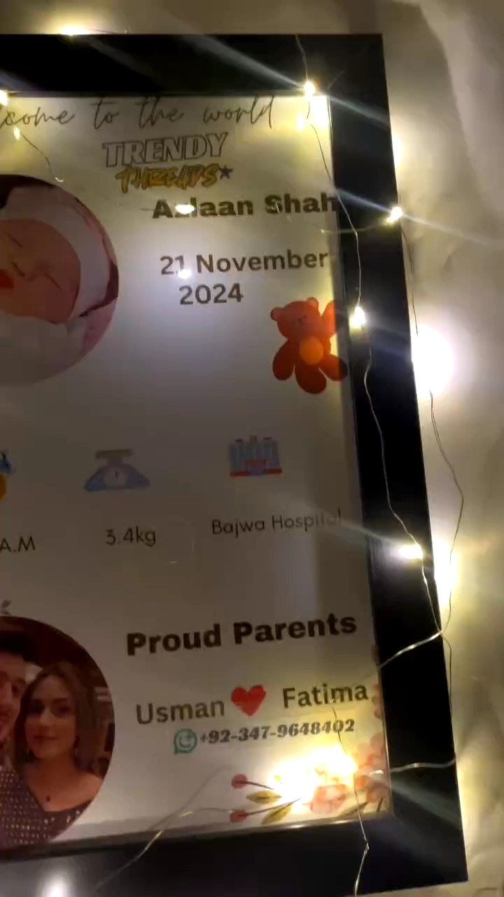 Customized Baby Frame | Trendy New Born Baby Gift 🎁 | Photo Frame ️ ...